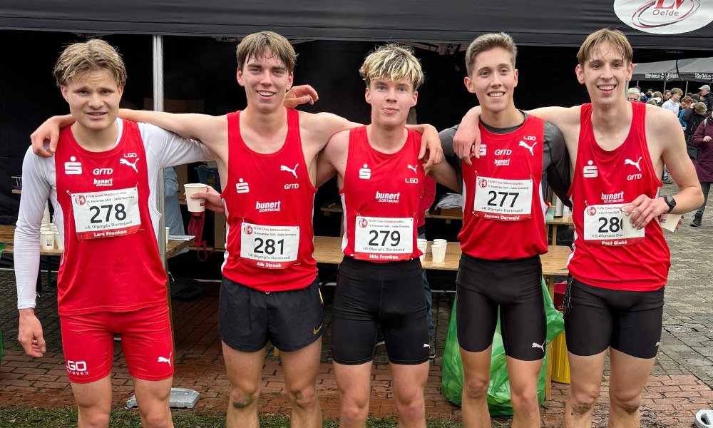 v.l.n.r.: Lars Franken, Aik Straub, Nils Franken, Jannes Derwald und Paul Glahé