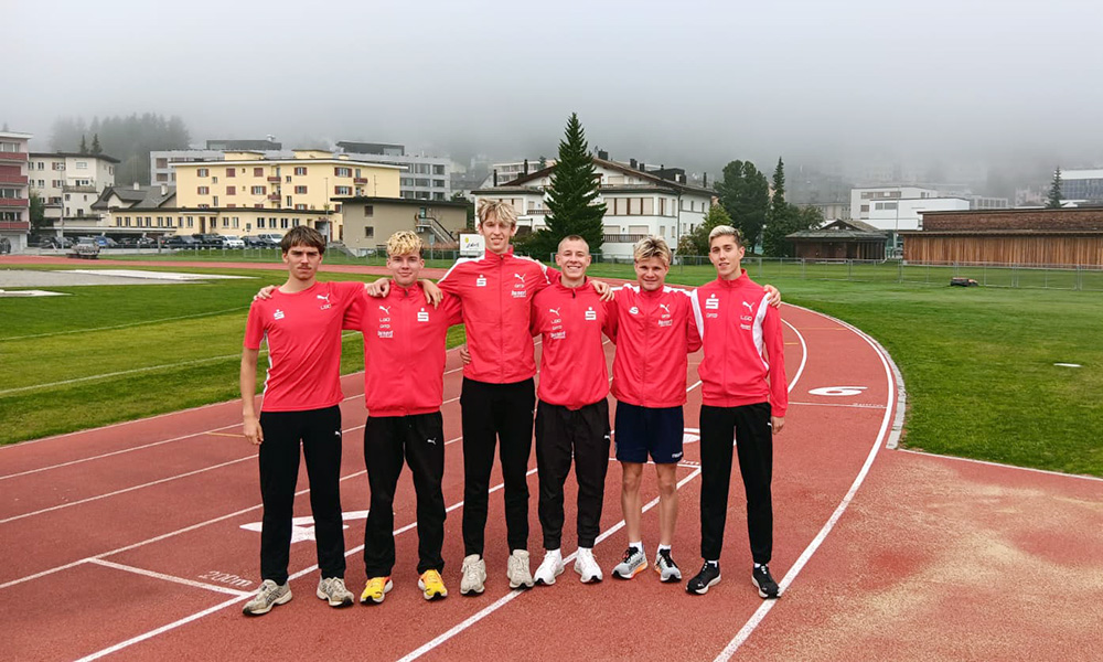 v.l.n.r.: Aik Straub, Nils Franken, Paul Glahé, Lenny Riebe, Lars Franken und Jannes Derwald