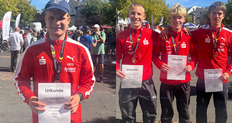 Zwei Medaillen für LGO-Team bei 10km-DM in Siegburg
