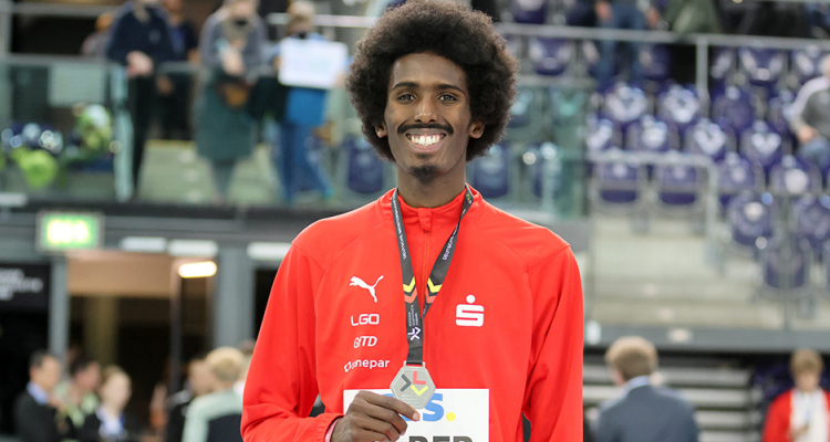 Mohamed Abdilaahi gewinnt DM-Silber in Leipzig