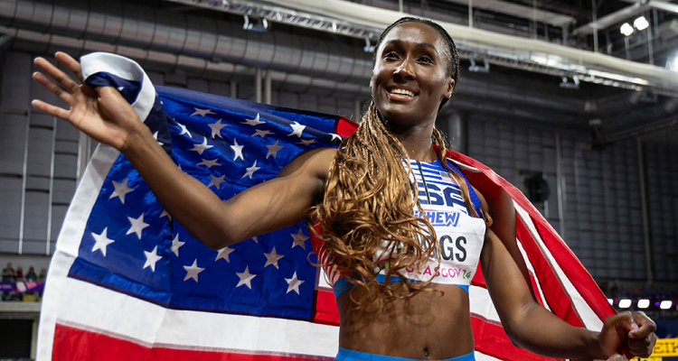 Staffel-Weltmeisterin Talitha Diggs startet über 200 Meter