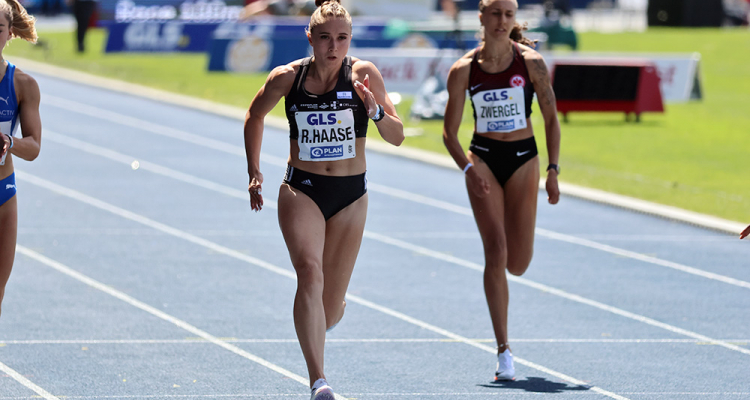 Top-Sprintfeld mit Rebekka Haase, Sophia Junk und Sina Mayer über 60 Meter 