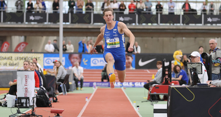Männer-Weitsprung mit Europameister Max Heß und internationalem Topfeld