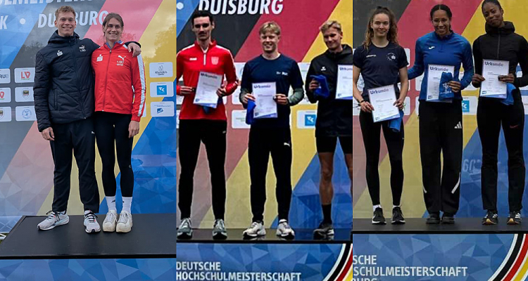 Vier Medaillen für LGO-Athleten bei Hochschul-DM