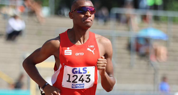Leonel Nhanombe mit Saisonbestzeit in Pfungstadt