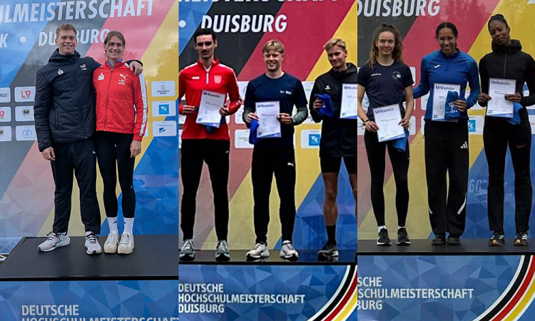 Vier Medaillen für LGO-Athleten bei Hochschul-DM